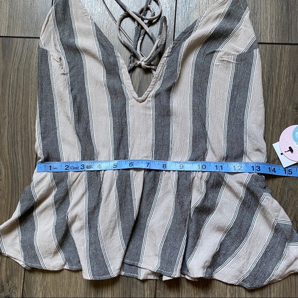 Volcom Gray Striped Coco Cami - Picture 8 of 9